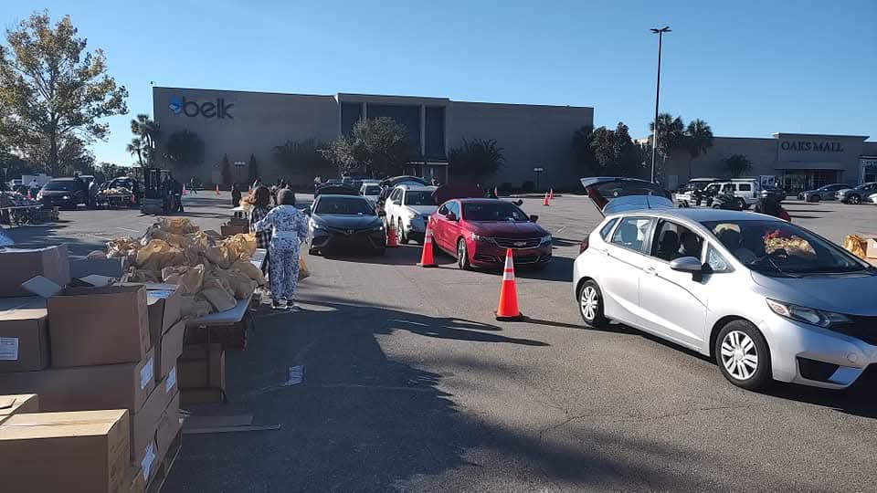 Strike Out Hunger food giveaway photo